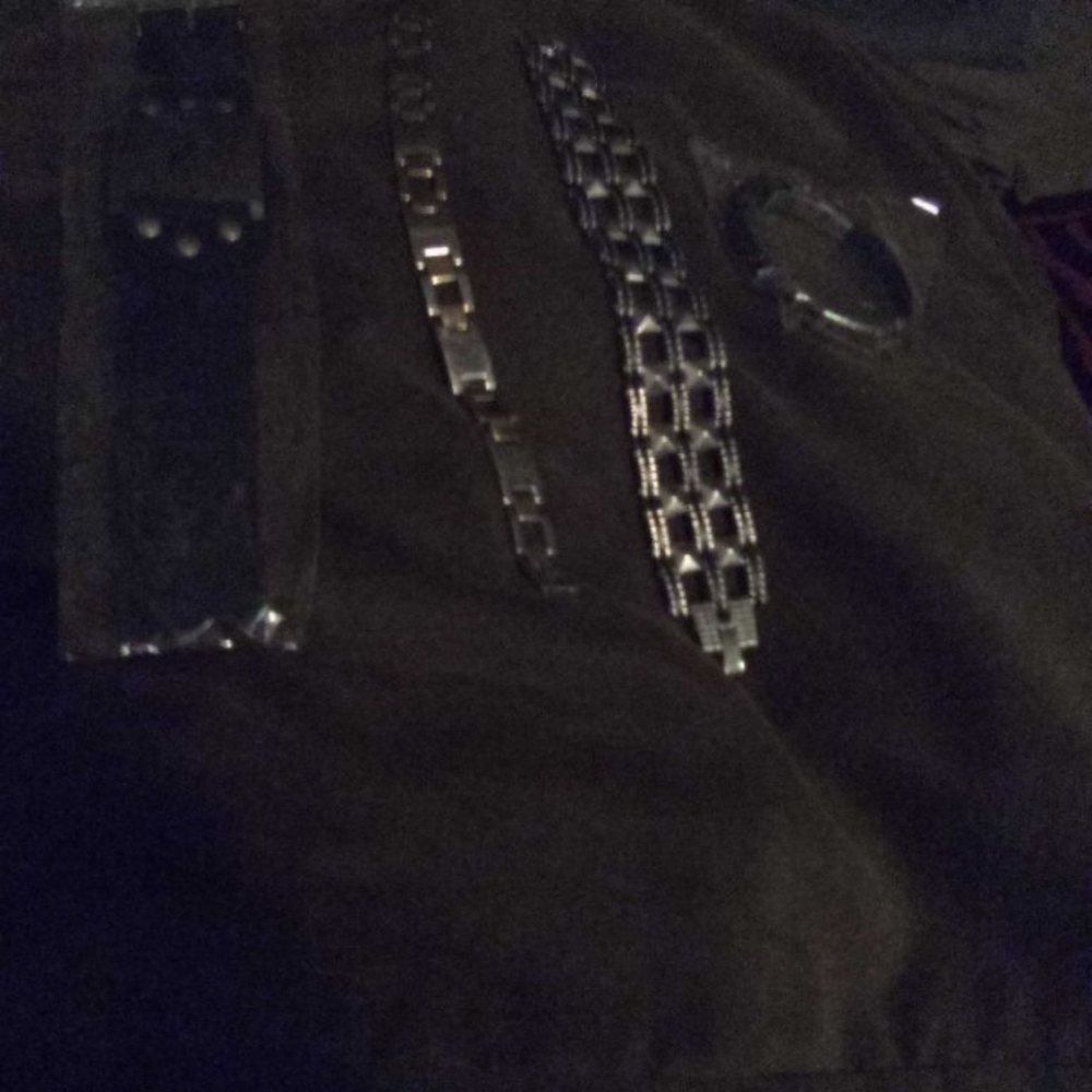 4 stainless steel bracelets
